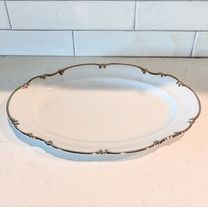 Hutschenreuther Selb Revere Sylvia Platinum Trim Platter Size 15"